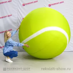Надувной мяч с теннисным принтом