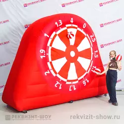 аттракцион командный дартс красный с дротиками