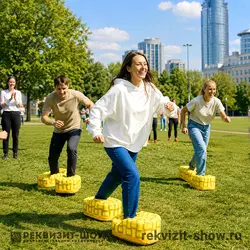 лапти для командного забега