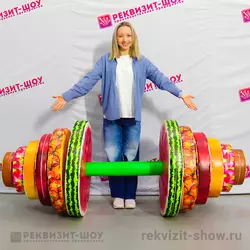 насыщенная цветом штанга фрукты