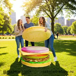 огромный бургер мягкий