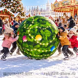мяч новогодний на праздник