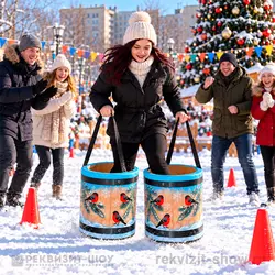 снегири нг забег в ведрах
