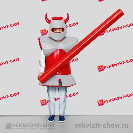 комплект рыцарь красный цвет