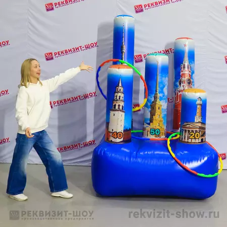 принт городские башни кольцеброс