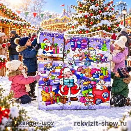 пазлы большие на новый год