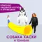 Надувной костюм собаки Хаски и 2 тоннеля для ползания